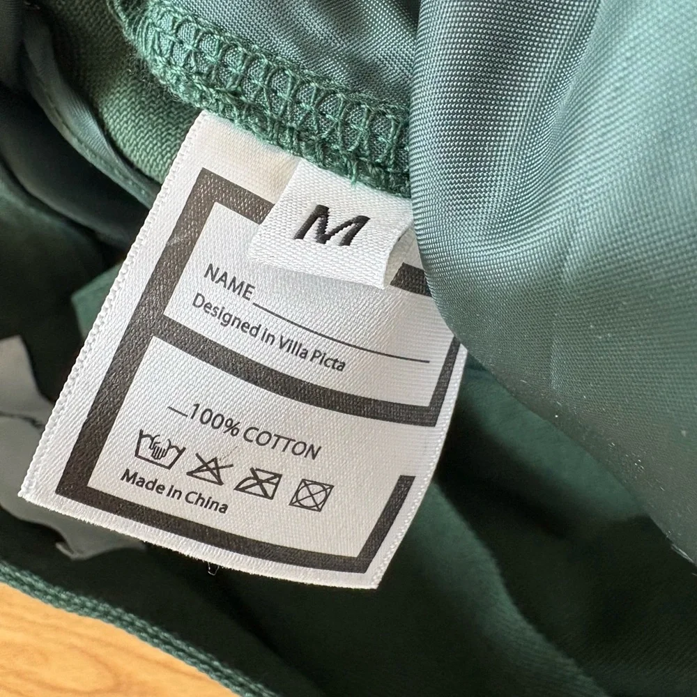 Pieces Uniques Le Pantalon Qwan Pleated Pants Gurkha Baggy Cotton Green M 32x32
